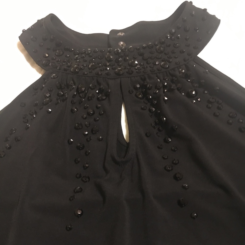 Lane Bryant high neck sleeveless top with beading